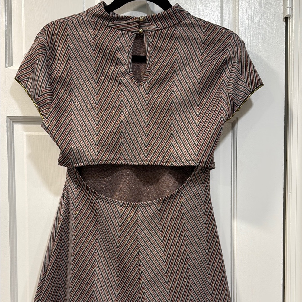 Teeze Me  Mini Dress Mock Neck Raglan - Picture 5 of 6